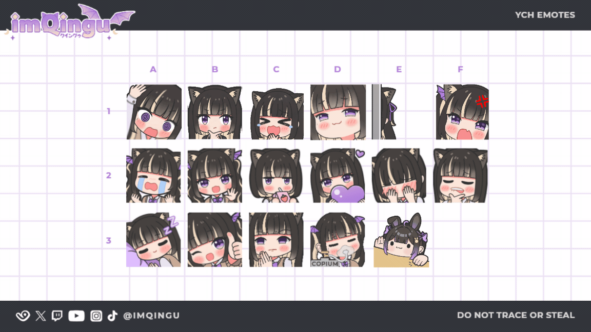 Qingu Studio YCH Emote Bases